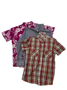 Vêtements usagés Chemises en coton pour hommes usagés Mélange de chemises à manches courtes et longues Tops en coton doux décontractés Styles, tailles et couleurs assortis - Product Image 5