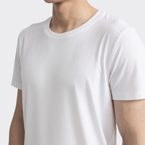 Camiseta deportiva de verano para hombre, transpirable, cómoda, informal, de manga corta, tejida, sólida, ecológica, de secado rápido - Product Image 5