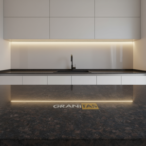 Custom Kitchen Bathroom Vanity Tops Natural Stone Countertops-Polished Carrara Calacata <b>Granite</b> Prefab Cut Sizes for Hotels - Product Image 3