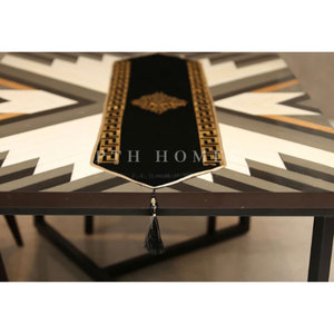 ผ้าปูโต๊ะลายควิลท์ทำมือจากผ้าแคนวาส ยี่ห้อ Entagon Trading House รุ่น OEM Centre Piece ปี 2025  แบบกันลื่น ซักได้ เป็นมิตรต่อสิ่งแวดล้อม (3 สี) - Product Image 3