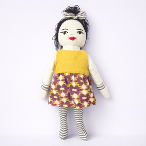 Poupée Reborn en tissu de coton noir pour filles - 30-50 cm - Poupée en peluche douce - Poupée Bjd - Product Image 1