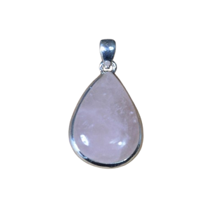 Joyería de piedras preciosas de cuarzo rosa para mujer, colgante de estilo bohemio de plata, joyería de plata de ley 925, colgante hecho a mano, regalo para mamá - Product Image 1