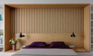 Unidad Integrada de Cabecera y Mesita de Noche (Madera Personalizada) - Product Image 5