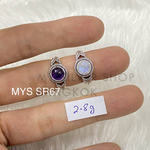 Bague en argent sterling 925 faite à la main avec des bijoux fins en pierres précieuses naturelles pour les mariages et les fêtes vente en gros directe de l'Inde - Product Image 1