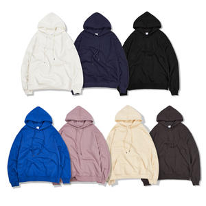 Otoño Invierno Nuevas llegadas 8 colores 370g 100% Sudaderas con capucha de algodón Sudaderas con capucha de gran tamaño - Product Image 2