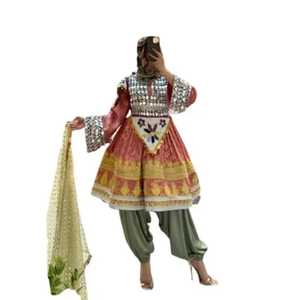 ชุดเดรสแบบชาวอัฟกานิสถานสำหรับผู้หญิงมุสลิมสไตล์ใหม่ชุดเดรสสตรีมุสลิมสไตล์ใหม่มีทุกขนาดและสีตามสั่งขายส่ง - Product Image 1