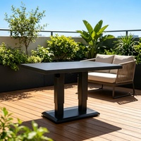 Pernas de Mesa Elevatórias de Alumínio com Operação Pneumática - Uso Pesado, Fácil Instalação para Sala de Jantar, Sala de Estar, Quarto, Hospital e Hotel