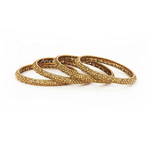 Beaux bracelets délicats en or mat uni antique de créateur avec placage à l'or mat 213983 - Product Image 1