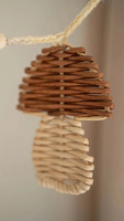 Décor d'arbre de Noël en rotin naturel Ornements en osier naturel Ornements de Noël Boho Personnaliser au prix d'usine-CARYLN