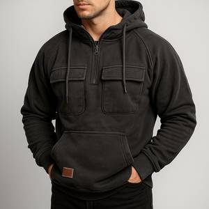 Vente en gros d'usine, sweat-shirts pour hommes sur mesure, coupe confortable, décontractés, à porter au quotidien - Product Image 2