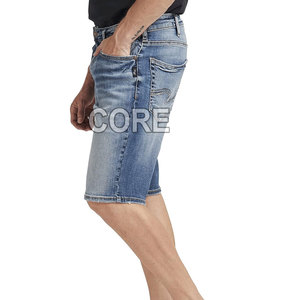 กางเกงยีนส์ขาสั้นสำหรับผู้ชายกางเกงขาสั้นลำลอง - Product Image 3