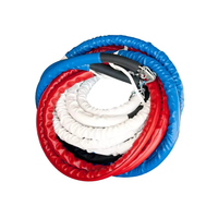 Fournisseur d'usine OEM, ensemble de cordes de ring de boxe personnalisées avec logo pour cage de MMA et utilisation en compétition, cuir PVC écologique de haute qualité