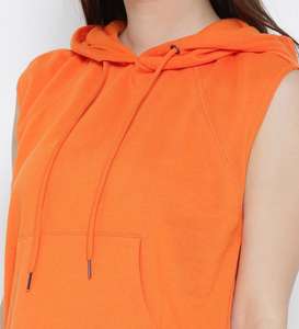Sudadera informal de manga larga de invierno para mujer, Top con capucha y media cremallera y hombros caídos, sudaderas con capucha estampadas - Product Image 3