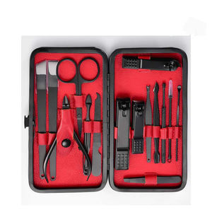 18 Pcs Professional Luxurious Stainless Steel Manicure Pedicure <b>Kit</b> with Custom Logo High Quality <b>Nail</b> Clippers Tools in Box - Product Image 4