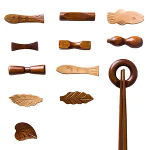 Wooden chopstick rest for decorative/Handicraft wood chopstick holder customized design from Vietnam supplier