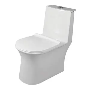 Latest New Model Ceramic Sanitary Ware Washdown Tornado Flushing Water Closet One Piece Indian European Toilet