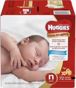 Pañales para Bebé Huggies Little Snugglers, Talla Recién Nacido, 72 Unidades - Product Image 6