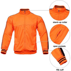 Último diseño de los hombres de manga larga chándal cortavientos de alta calidad 100% temporada de invierno en venta precio barato - Product Image 3