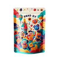 Sachet Doypack Personnalisé Imprimé Thermoscellé avec Valve et Fermeture Zip en PE pour Biscuits, Snacks, Sucre, Aliments et Fruits Secs