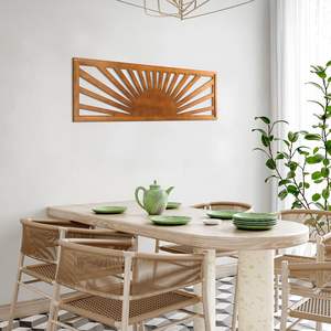 Dernier modèle Design d'art mural en bois pour le salon Décoration intérieure Décorations murales en bois pour hôtels Meilleures ventes personnalisées - Product Image 1