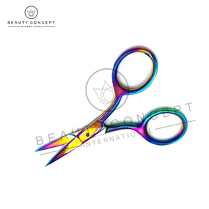 Tijeras para Cutículas de Acero Inoxidable con Recubrimiento Multicolor, Beauty Concept International, Calidad Premium, Puntas Afiladas y Cuchillas Rectas - Product Image 2