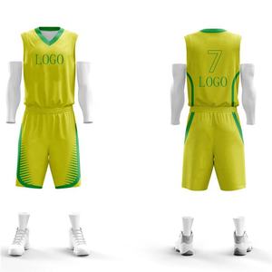 Vente en gros Maillot de basket-ball respirant personnalisé, ensemble d'uniformes pour hommes, impression par transfert de chaleur unisexe antibactérien à séchage rapide - Product Image 2