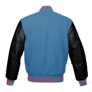 Chaquetas universitarias para hombre de alta calidad, venta al por mayor personalizada, forro polar largo de invierno con cuello levantado, estilo callejero - Product Image 2