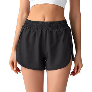 Short de sport athlétique pour femmes, style urbain, vêtements de fitness, jogging, taille élastique, 100% polyester - Product Image 3