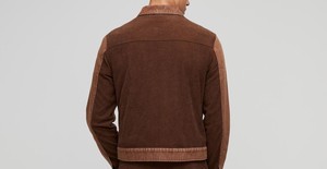 เสื้อแจ็กเก็ตผู้ชายแบบวินเทจแจ็กเก็ตกระเป๋าหน้าสำหรับใส่ทำงานผ้าเดนิมไม่ละลายกรด - Product Image 3