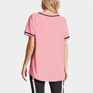 New OEM Manufacturer Soccer Wear Blank <b>Pink</b> Green Soror Breathable Polyester Uniform Embroidery Print Blank Softball Jersey - Product Image 6
