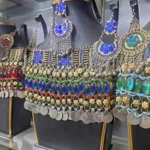 Custom Size and Design Afghan Jewelry Sets for Party Wear <b>Top</b> Quality Multi Color Wedding Jewellery Set - Product Image 6