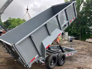 2024 Remorques agricoles TuffDump 7x16 4 pieds 14k 7 tonnes Trailer-D14K7164T à benne basculante - Product Image 5