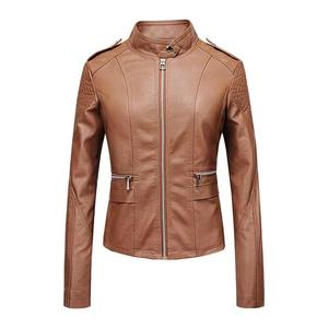 Venta caliente única de las mujeres y las niñas Oem diseño Logo chaqueta de cuero de las mujeres genuinas señoras - Product Image 1