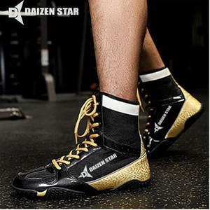 Chaussures de boxe DAIZEN STAR INTERNATIONAL durables, légères, à lacets, antidérapantes, respirantes, toutes saisons, avec adhérence flexible - Product Image 4