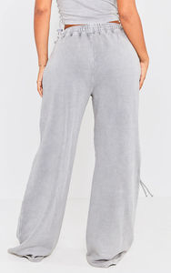 Pantalon cargo décontracté à carreaux pour femmes grandes tailles, taille haute, confortable, style streetwear, multi-poches, coton, longueur entière - Product Image 5