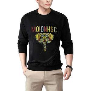 Sudadera personalizada con diamantes de imitación ostentosos para hombre, Jersey gráfico deslumbrante con purpurina, Jersey térmico con cuello redondo y calavera de Halloween - Product Image 4