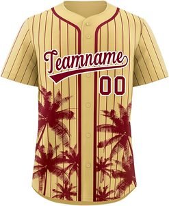 Sublimación personalizada aparejos de sarga ropa deportiva transpirable Softball Jersey béisbol botón equipo uniforme número Logo bordado rápido - Product Image 4