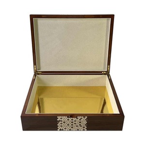 กล่องช็อกโกแลตไม้สุดหรูพร้อมโลโก้สั่งทำพิเศษ ปรับแต่งสีและขนาดได้ สำหรับเก็บเครื่องประดับและขนม ฝาเลื่อนไม้หรูหรา - Product Image 5