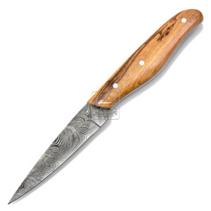 Juego de Chef profesional de acero de Damasco de estilo japonés, hecho a mano, herramientas de cocina de madera de olivo ultra afiladas - Product Image 1