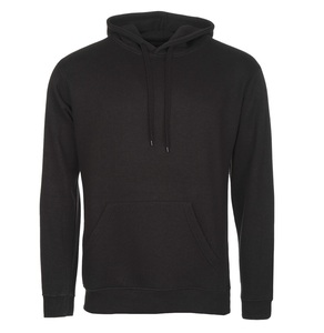 Men's 100% <b>Black</b> Cotton Pullover Tracksuit Flared Raw Hem Winter <b>Fleece</b> Sweatpants Hoodie Solid Print Sweatsuit Custom Autumn - Product Image 1