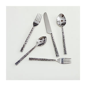 Juego de cubiertos de acero inoxidable hechos a mano de calidad superlativa, juego de cubiertos con cuchara, tenedor, cuchillo, disponible para compradores de todo el mundo - Product Image 1