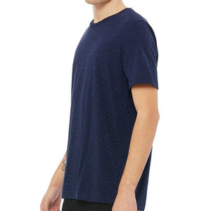 T-shirt à manches courtes unisexe en polycoton Navy Marble T-shirts pour hommes Respirant - Product Image 5