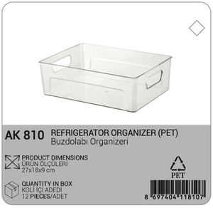 Boîte de rangement multifonctionnelle pour la maison en PET écologique et durable, capacité de 6 à 10 L, design transparent pour le réfrigérateur, emballage de fruits - Product Image 6