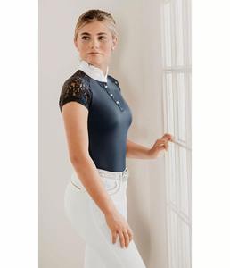 Chemises pour femmes de haute qualité, tricotées, à manches courtes, style équitation, vêtements d'été, vente en gros, confortables - Product Image 4