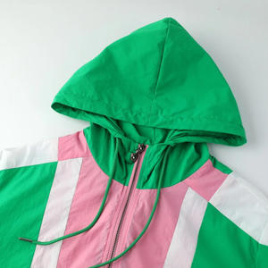 Veste coupe-vent légère pour homme sur mesure, veste à capuche à fermeture éclair quart, anorak avec technologie coupe-vent - Product Image 5