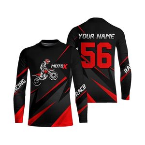 Maillot de course de moto de motocross, design de logo personnalisé, impression par sublimation, style moto, vêtements de sport unisexe pour l'équipe et les fans - Product Image 4