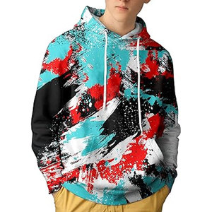 Vêtements décontractés Nouveau style Basiques Impression 3D Sweats à capuche Vente en gros Qualité supérieure Hommes Impression 3D Sweats à capuche pour adultes - Product Image 3