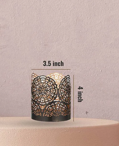 Home Craft Exports Fancy Tea Light Holder en Metal Tea Light Venta caliente 2025 Decoración para el hogar Diwali Decoración Mesa votiva antigua - Product Image 4