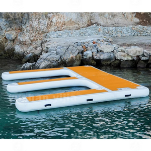 Drop Stitch Bain de soleil Teck Foam Deck Pad Floating Swim Air Raft Yacht Gonflable Water <span class=keywords><strong>Jet</strong></span> Ski Dock Flotteurs Plate-forme - Product Image 2