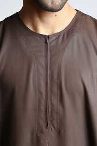 Robe Jubba islamique décontractée pour hommes, grande taille, respirante, légère, en polyester, vêtements musulmans, vente en gros d'usine au Moyen-Orient - Product Image 2